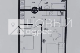 1-к. квартира, 42,4 м², 2/12 эт.